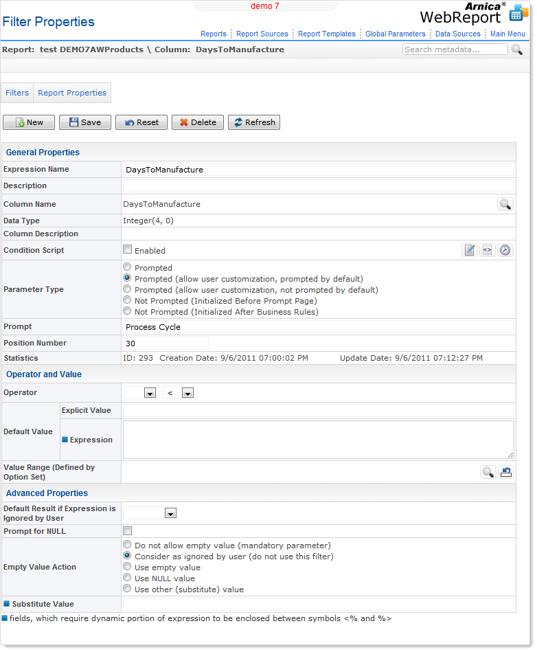 As an example, one of the filter from the list above can be further ...